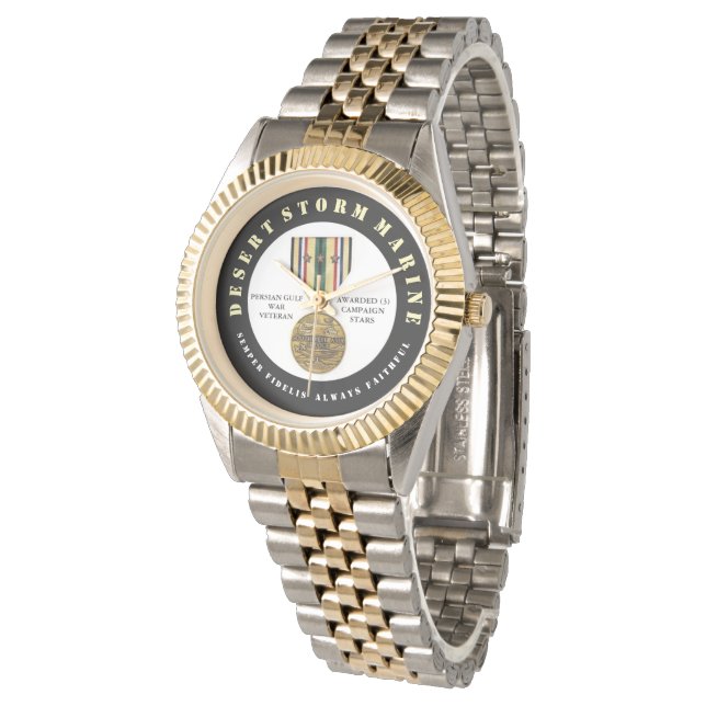 Montre 3 ÉTOILES DE CAMPAGNE Tempête du désert Marine SEM (Incliné)