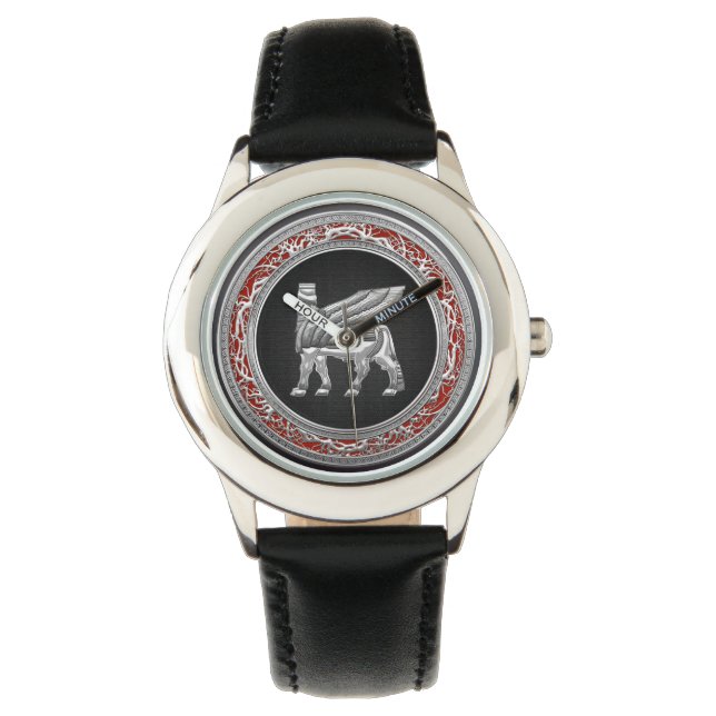 Montre [400] Bulle à ailes babylonienne [Argent] [3D] (devant)