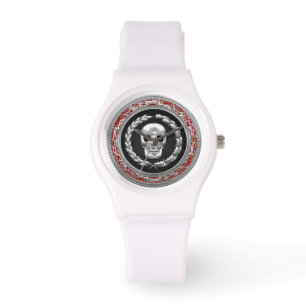 Montre [400] Crâne d'argent