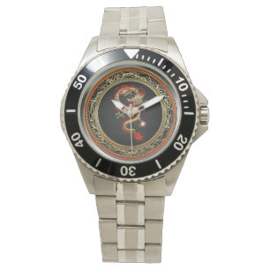 Montre [400] Dragon chinois d'or Fucanglong