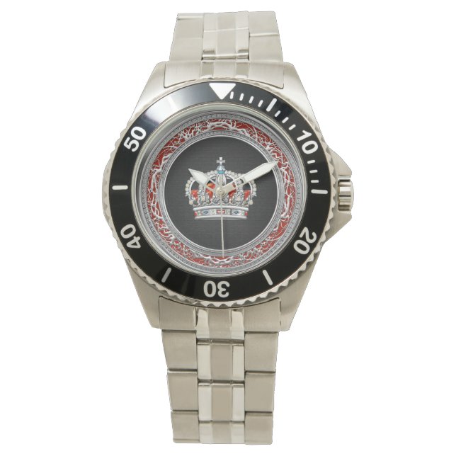 Montre [400] Prince-Princesse King-Queen Crown [Argent] (devant)