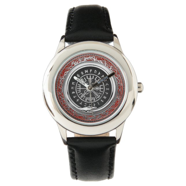 Montre [400] Vegvisir - Viking Silver Magic Runic Compass (devant)