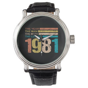 Montre 40e anniversaire 1981 The Man Legend Retro