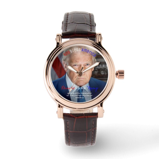 Montre 45ème et 47ème président des États-Unis Donald Tru (Recto)