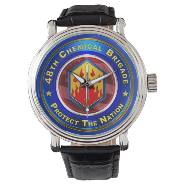 Montre 48e brigade chimique « Prouvé au combat » (devant)