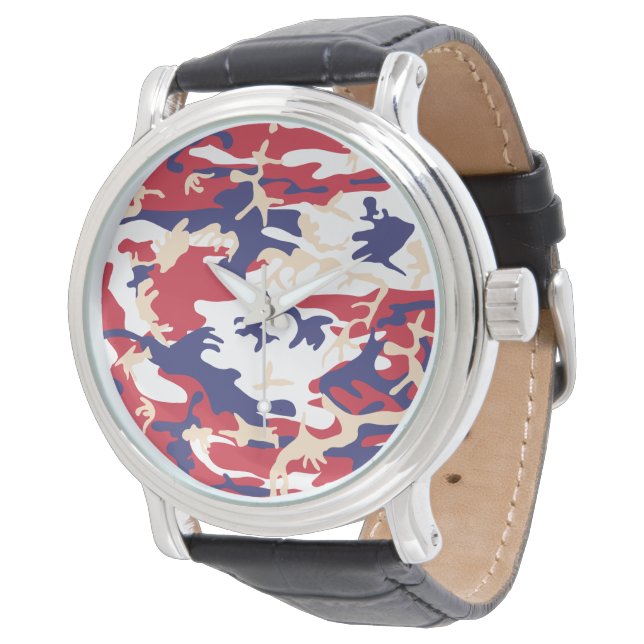 Montre 4 juillet, Jour de l'Indépendance, Beige de camouf (Incliné)