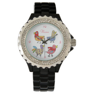 Montre 4 Oiseaux amusants Thunder_Cove