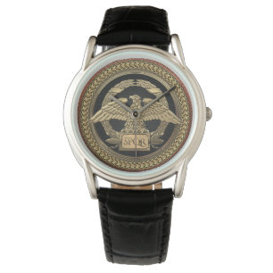 Montre [500] Aigle impérial romain d'or sur médaillon d