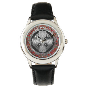 Montre [500] Croix argentée sacrée celtique antique de