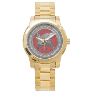 Montre [500] Taureau ailé assyrien : Argent et lamassu no