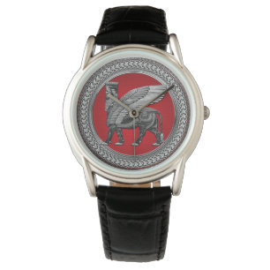 Montre [500] Taureau ailé assyrien : Argent et lamassu no