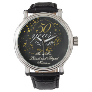 Montre 50 ans ensemble Mariage Anniversaire Cadeau