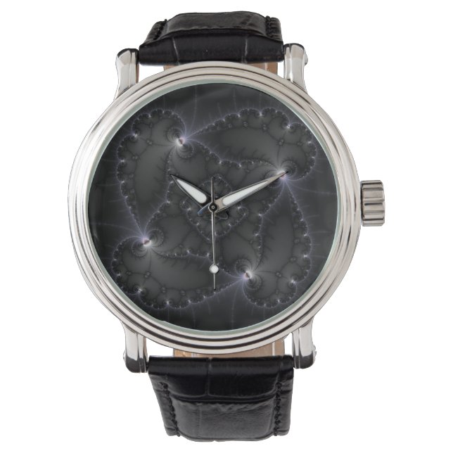 Montre 50 Nuances De Gris - Art Fractal (devant)