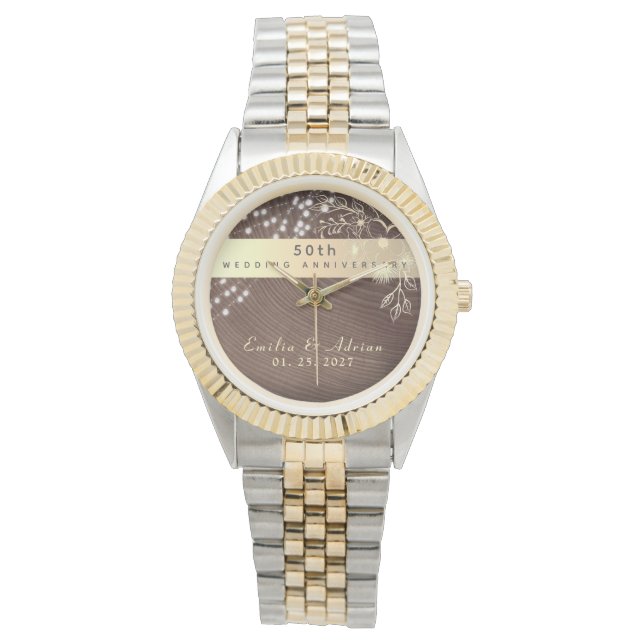 Montre 50e anniversaire de mariage (devant)