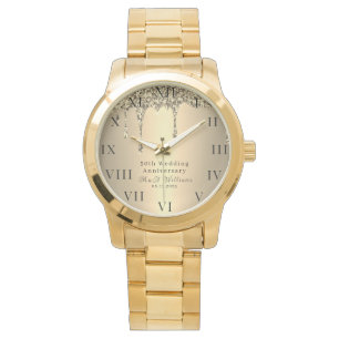 Montre 50e anniversaire de Mariage Moderne Elégant Cinqua