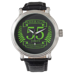 Montre 55e ANNIVERSAIRE Mariage EMERALD