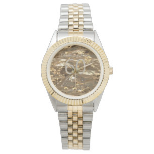 Montre 60e anniversaire Mariage Mariage diamant Gold Chic
