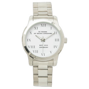 Montre 90e anniversaire Ninety Black Vintage Funny