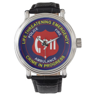 Montre 911 Veille Police Pompiers Ambulance