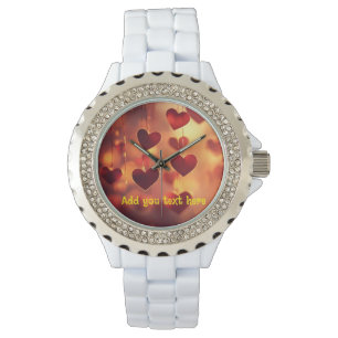 Montre à bracelet Cœurs Suspendus - Personnalisabl