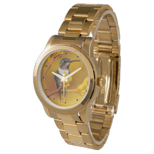 Montre à brillance dorée