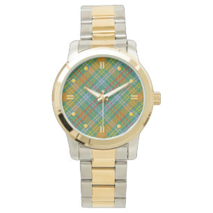 Montre à deux tons de tartan d'O'Brien