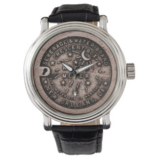 Montre à face d'horloge Fleur De Lid