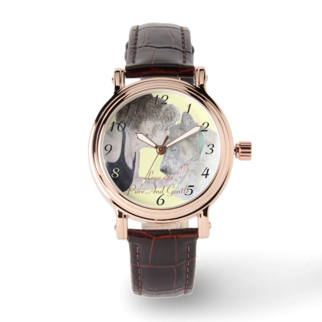 Montre A. loving drawing of girl kissing akita (Recto)