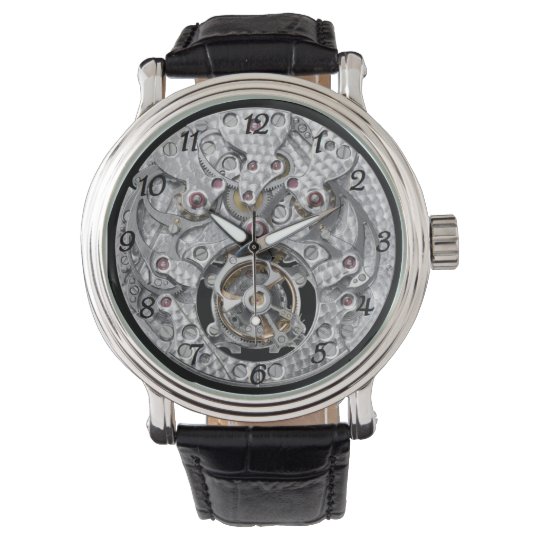 Montre à mécanisme apparent