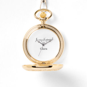 Montre À mon époque de fiançailles ajouter nom date des f