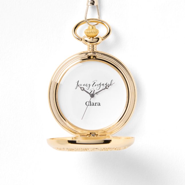 Montre À mon époque de fiançailles ajouter nom date des f (Recto)