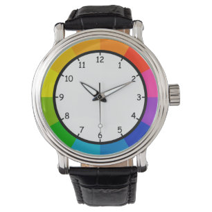 Montre à poignet couleur très amusant et coloré