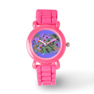 montre à poignet de maître violet
