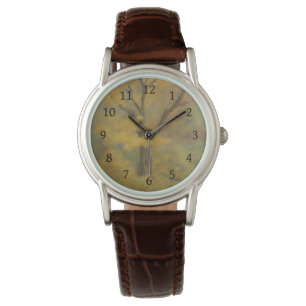 Montre à poignet d'or d'automne