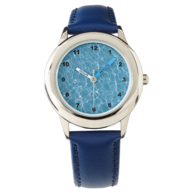 Montre à poignet en acier inoxydable (devant)
