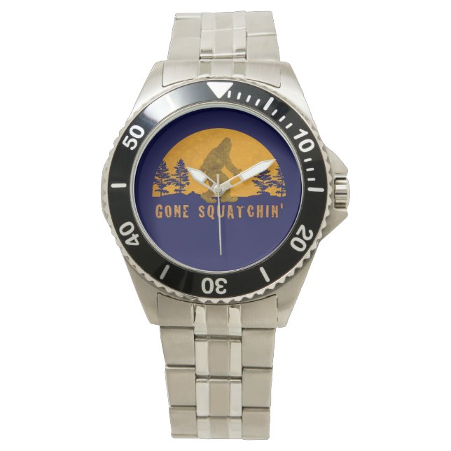 Montre à poignet en acier inoxydable vintage Gone  (devant)