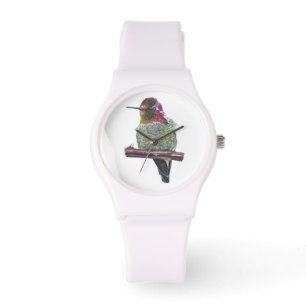 Montre à poignet en silicone Hummingbird d’Anna