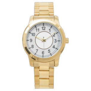 Montre à poignet métallique au style coloré