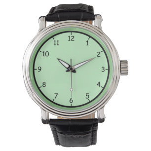 Montre à poignet vert très amusant et coloré