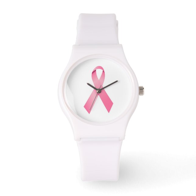 Montre à ruban rose Cancer du sein (Recto)