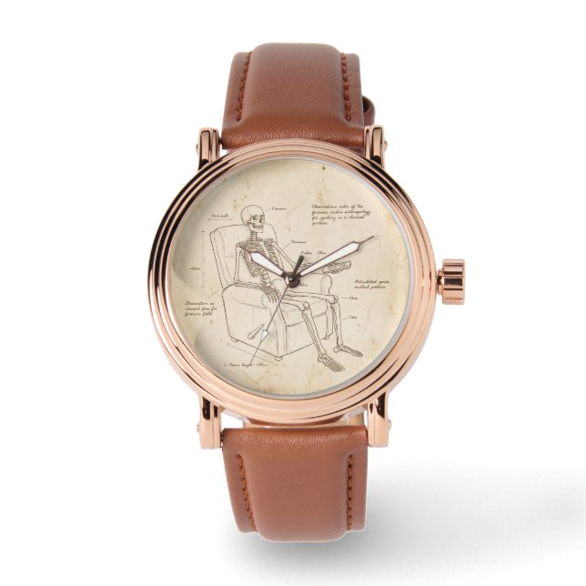 Montre à télécommande de squelette de retraite drô (Recto)