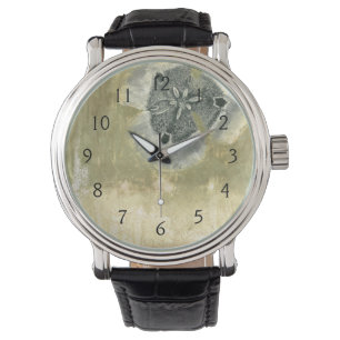 Montre Abrégé sur Flowerhead avec la texture vitrée