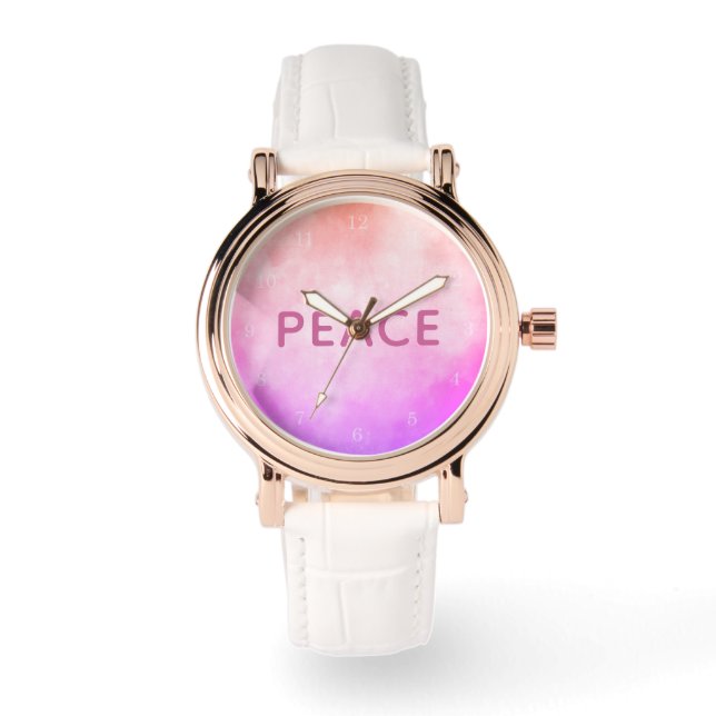 Montre Abstract Art with PEACE (Recto)