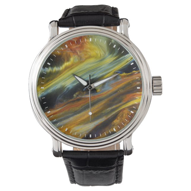 Montre Abstrait coloré de Pietersite (devant)
