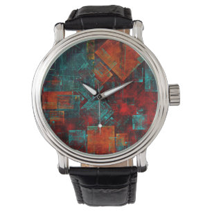 Montre Abstrait Cool coloré moderne Motif artistique