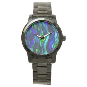 Montre Abstraite en verre tendu