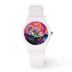 montre abstraite funky