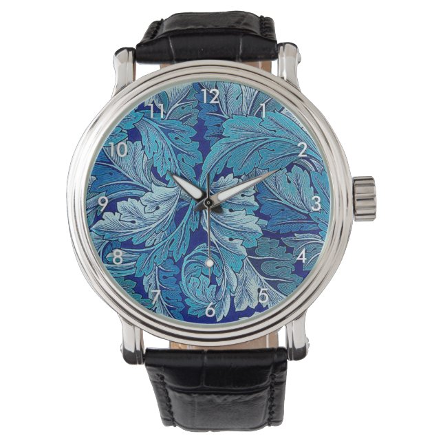 Montre Acanthus Blue, William Morris (devant)