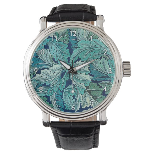 Montre Acanthus Green, William Morris (devant)