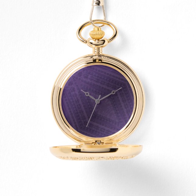 Montre Acceptation | Motif Boho violet écectique (Recto)